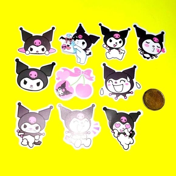 3/$20 brand new 10x waterproof Kuromi stickers - Picture 1 of 1